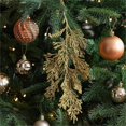 thumbnail image 1 of Pre-Lit Christmas Garland Adhesive Glitter Sequins Fruit Tree Branches Tassel Long Flower Strings Christmas Tree Rattan Hanging Decorations Holiday Decorations Outdoor Christmas Garlands, 1 of 6