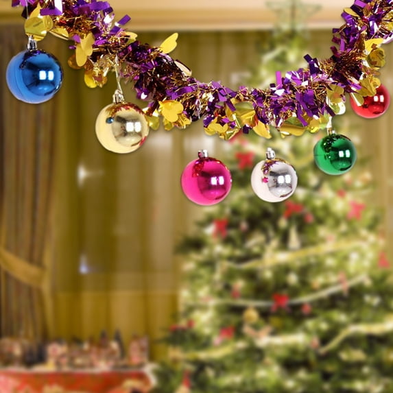 Pre-Lit Christmas Garland Christmas Decoration Rattan Flower Ribbon Mood Scene Arrangement Hanging Party Colorful Strip Top Creat Pendant Holiday Floral Garland