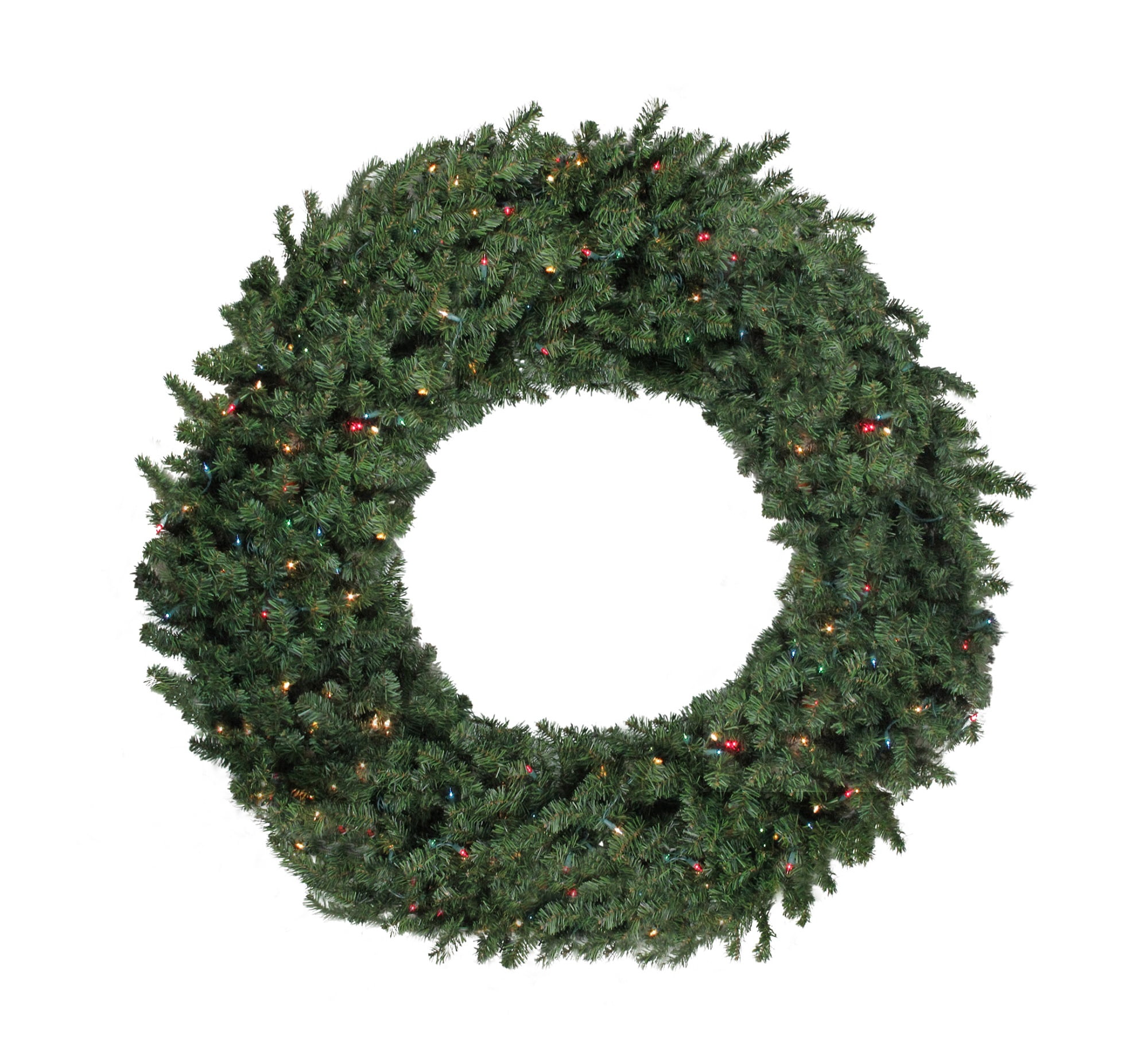 Northlight Pre-Lit Commercial Size Canadian Pine Christmas Wreath - 10' - Multicolor Lights