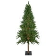 thumbnail image 1 of Pre-Lit Medium Alpine Artificial Christmas Tree - Clear Lights 7 Foot, 1 of 5