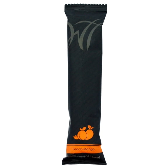 Pre-Moistened 100% Cotton Refreshment Towel 8 Rolled Peach/Mango 50 ct.
