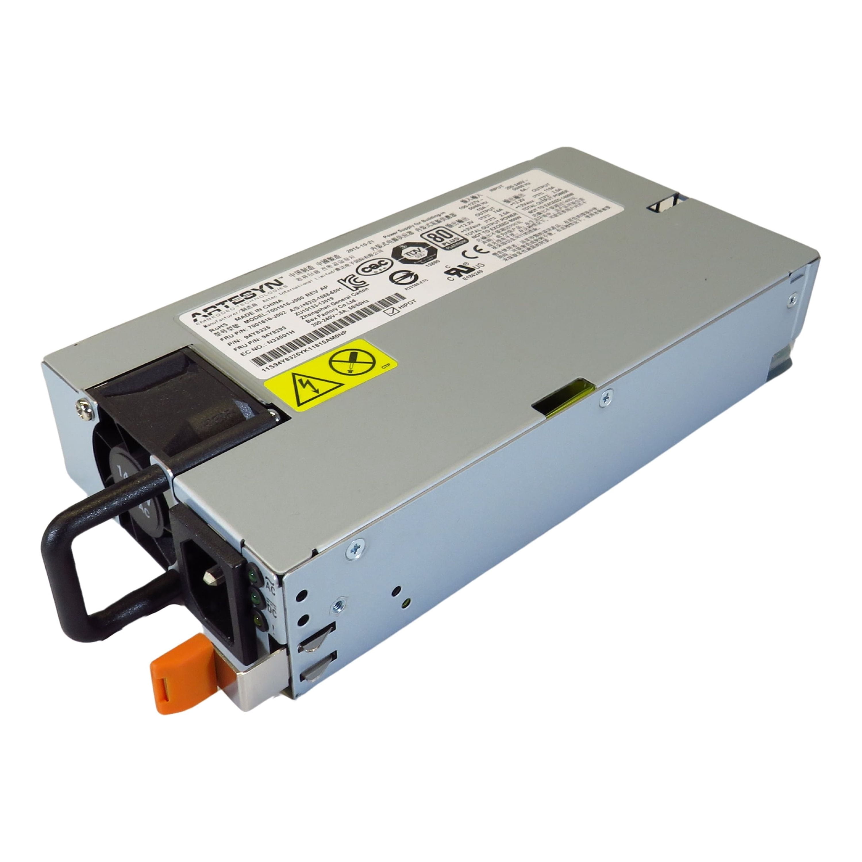 Pre-Ownded IBM 94Y8293 94Y8325 1400W x3850 x3950 X6 80 Plus Platinum Power Supply (Good)