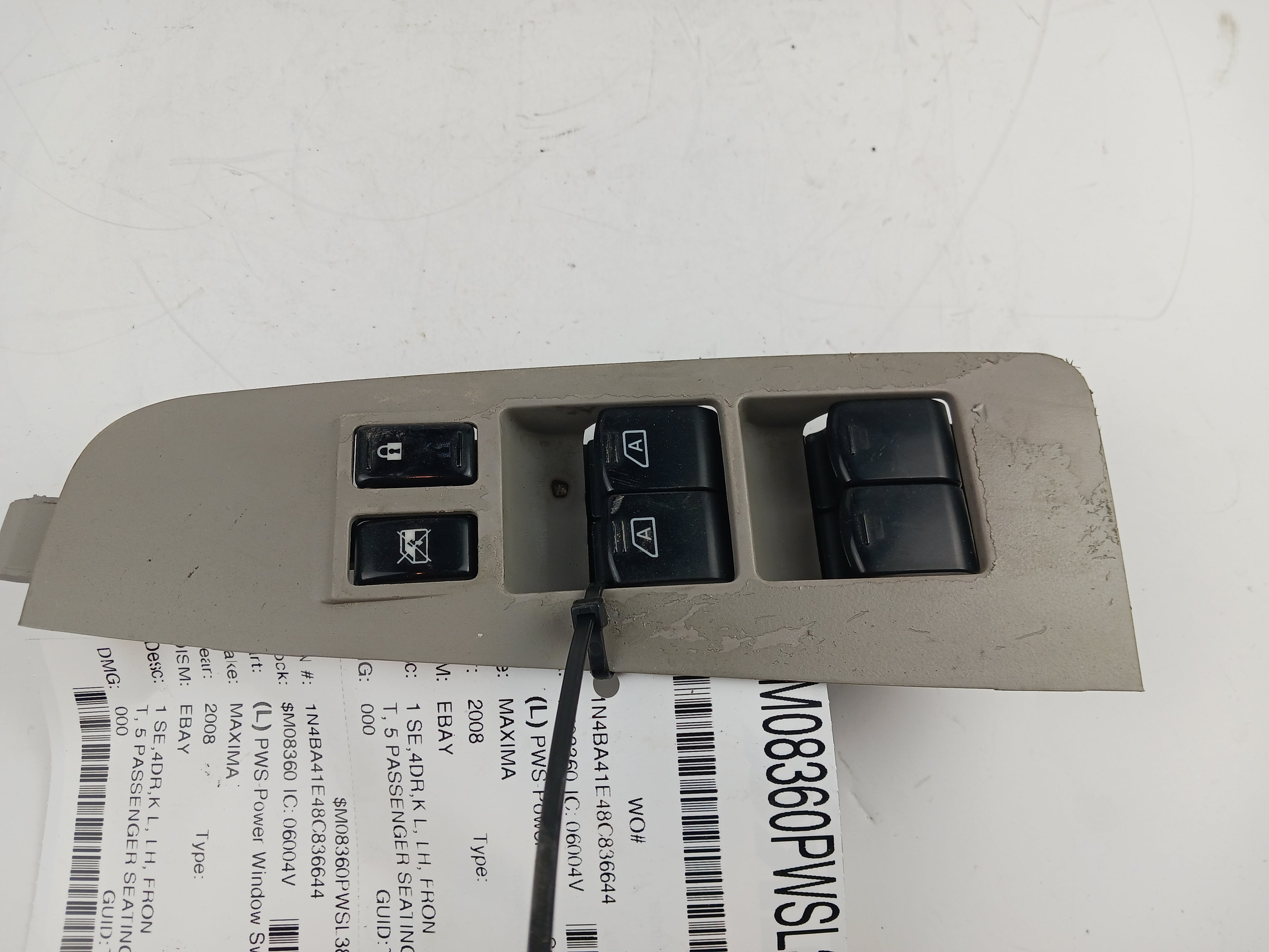 Pre-Owned 04 05 06 07 08 Nissan Maxima LH Left Driver Side Master Window Switch OEM (Good)