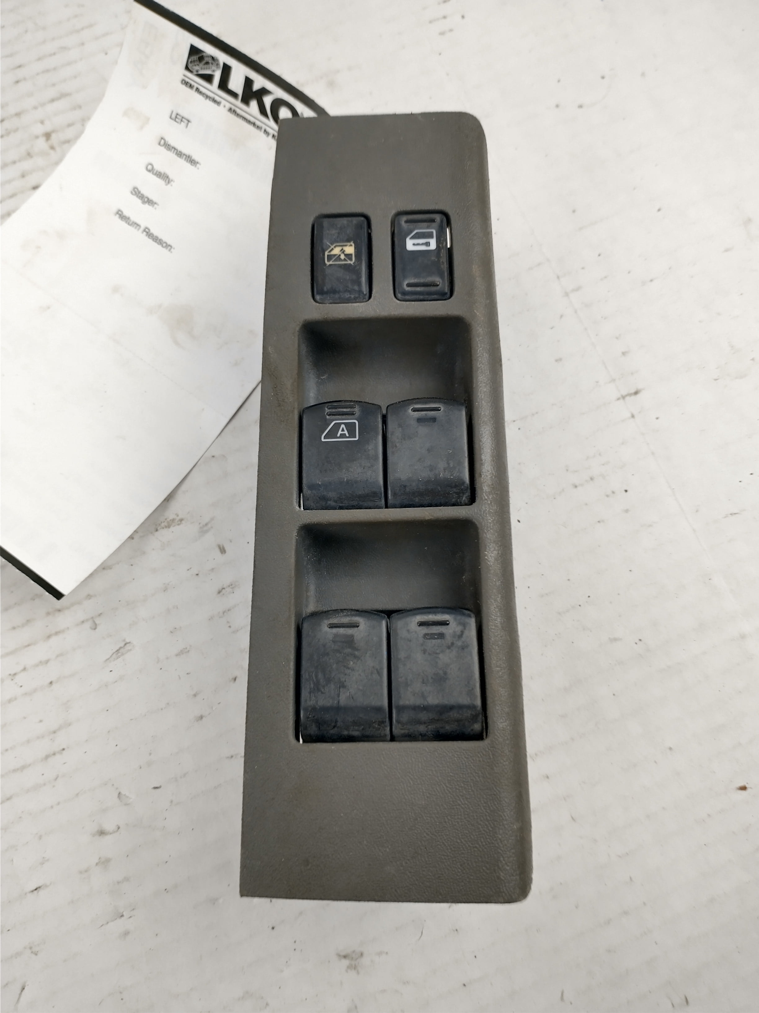 Pre-Owned 05 06 07 08 09 Nissan Frontier LH Left Driver Side Master Window Switch OEM (Good)