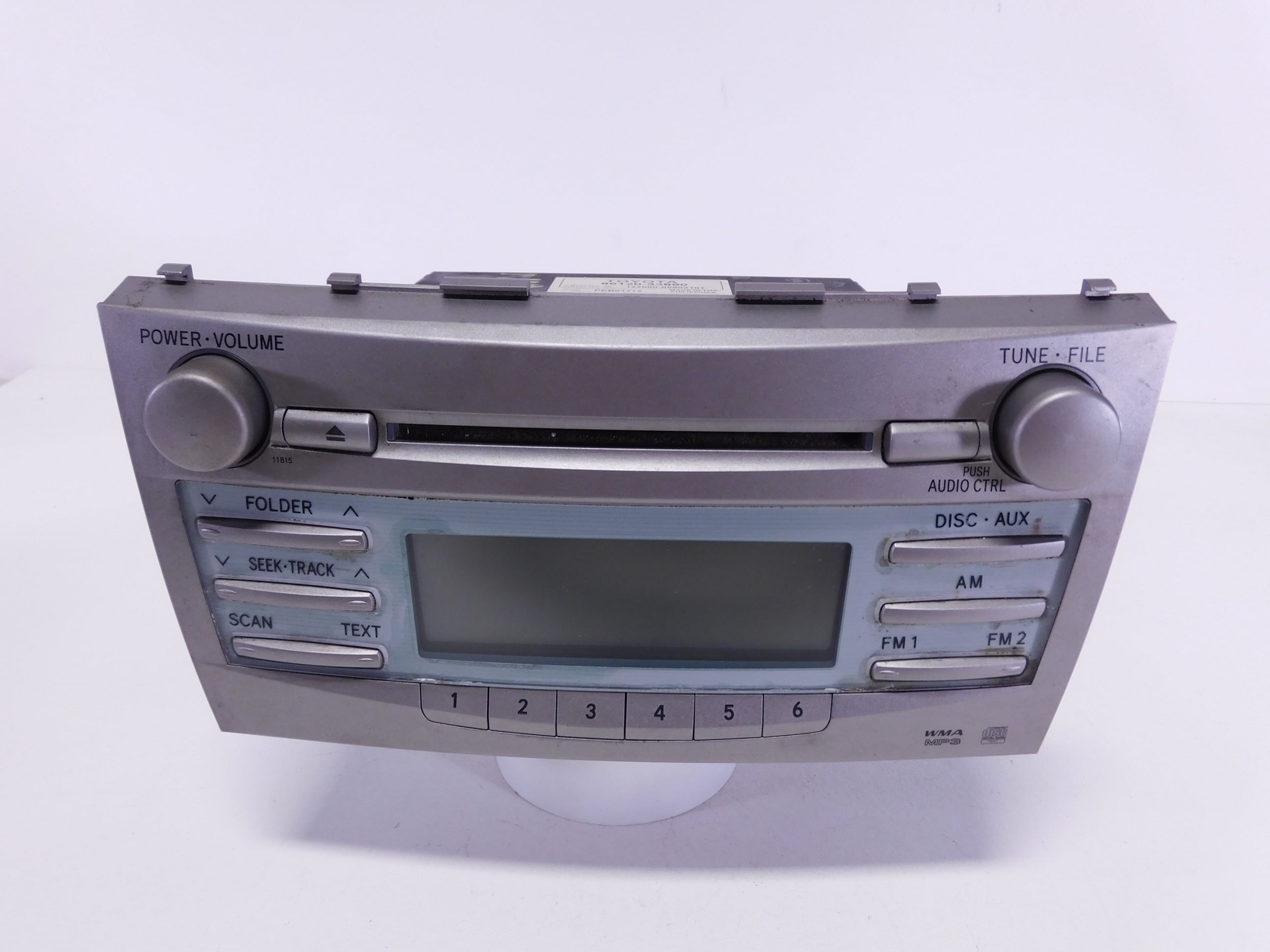 Pre-Owned 07 08 09 Toyota Camry CD Player Radio 11815 OEM LKQ - Verify Specific Vehicle Fitment In Description - (Good)