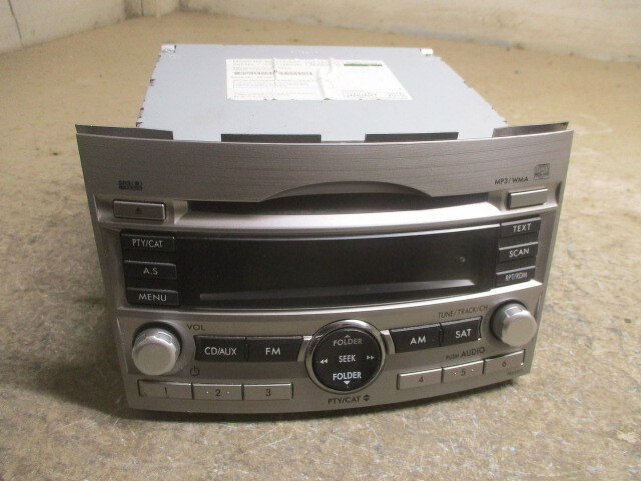 Pre-Owned 10 11 12 Subaru Legacy CD Mp3 WMA Satellite Player Radio PE645U1 OEM LKQ (Good)