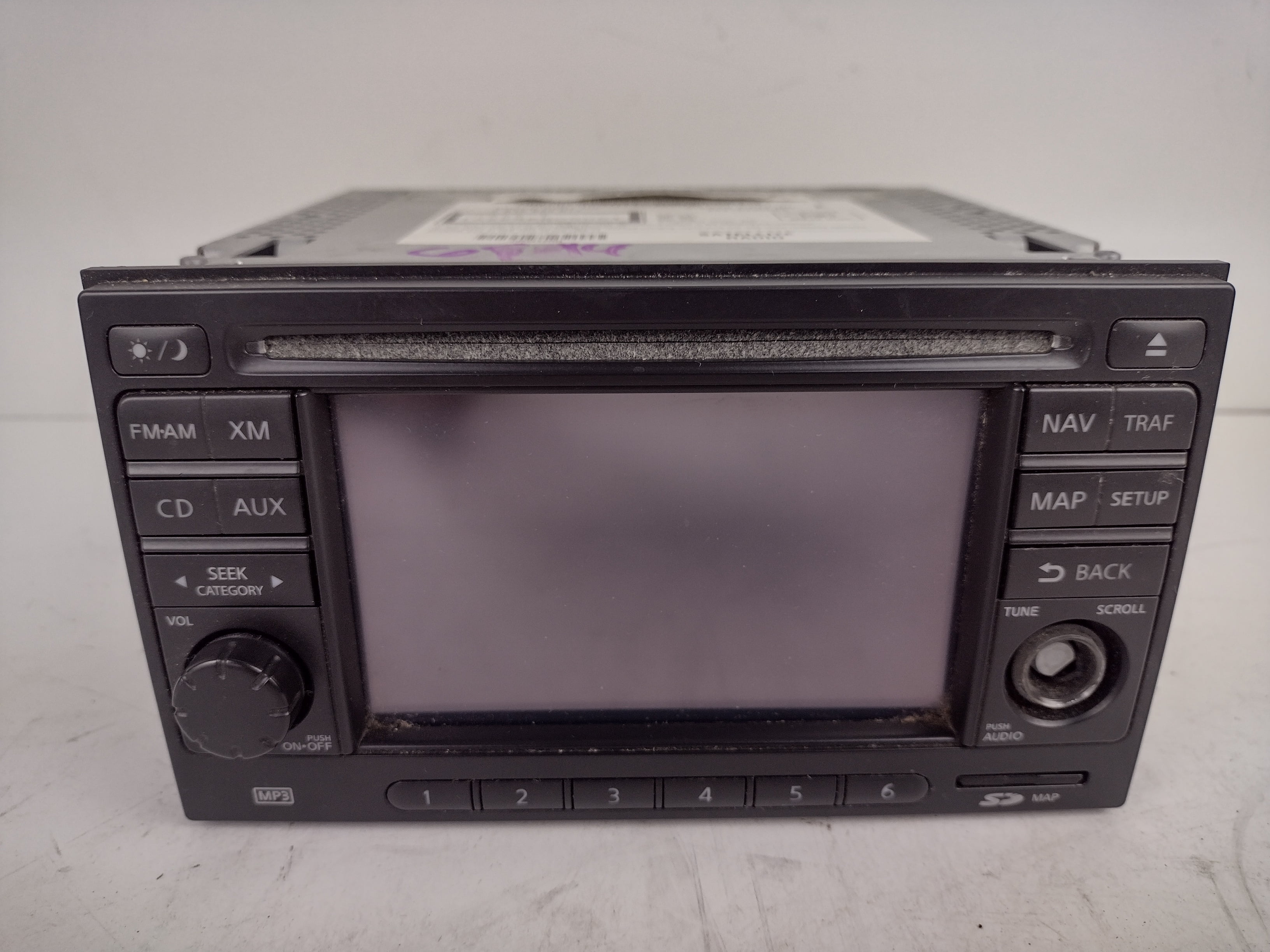 Pre-Owned 10 11 Nissan Versa AM FM 6CD Navigation Radio Receiver OEM - Verify Specific Vehicle Fitment In Description - (Good)