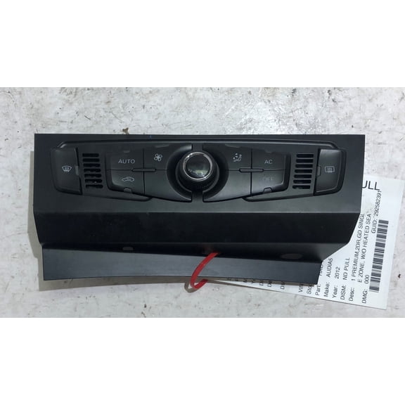 Pre-Owned 10-13 Audi A5 Heater AC Temperature Climate Controls OEM LKQ (Good)
