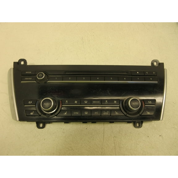 Pre-Owned 10-17 BMW 535I GT Audio Radio Climate Temperature Control panel OEM LKQ (Good)