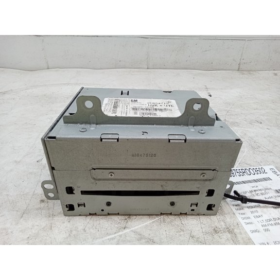 Pre-Owned 10 Chevrolet Equinox CD Player Radio W/ Satellite MP3 OEM - Verify Specific Vehicle Fitment In Description - (Good)