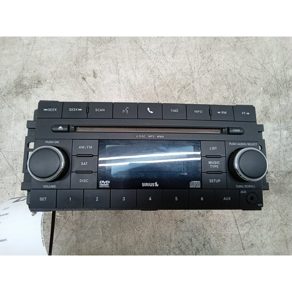 Pre-Owned 10 Chrysler Sebring REQ CD Player Radio W/ MP3 DVD Satellite Radio OEM - Verify Specific Vehicle Fitment In Description - (Good)