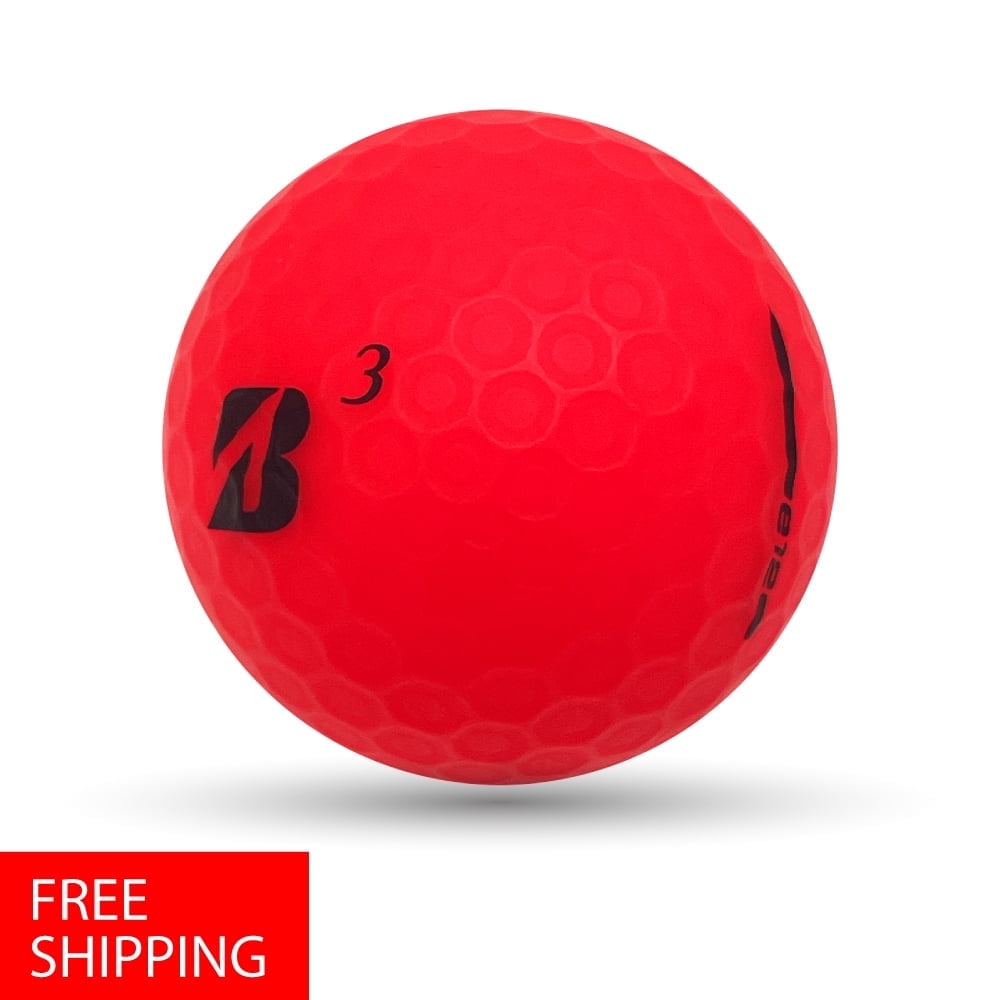 Pre-Owned 100 Bridgestone e12 Matte Red 5A Recycled Golf Balls, by Mulligan Golf Balls