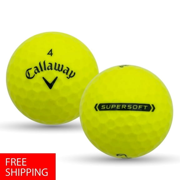 Pre-Owned 100 Callaway Supersoft Yellow 4A Used Recycled Golf Balls, by Mulligan Golf Balls