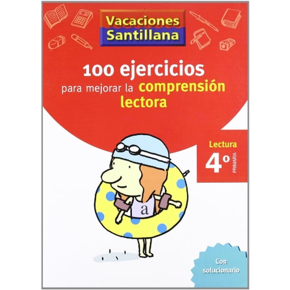 Pre-Owned 100 Ejercicio para mejorar la comprensión lectora, 4 Educación Primaria. Cuaderno de vacaciones Paperback