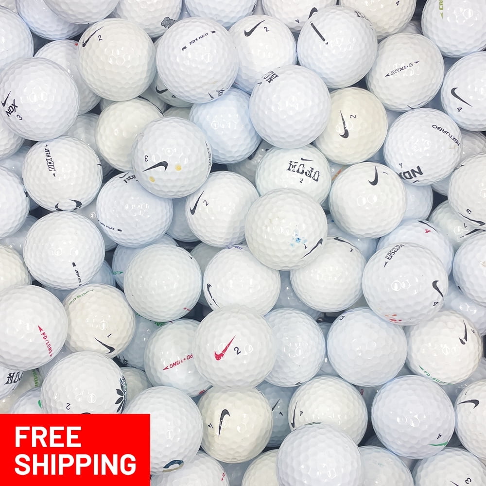 Pre-Owned 100 Nike AAA Used Recycled Golf Balls, White, by Mulligan Golf Balls