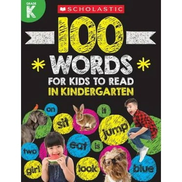Pre-Owned 100 Words for Kids to Read in Kindergarten, (Paperback)