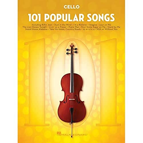 Pre-Owned 101 Hit Songs  Cello Sheet Music Songbook | Play Popular Pop & Rock Hits | Includes All of Me, Clocks, Firework, Rolling in the Deep, Shake It Off, Uptown Funk & More