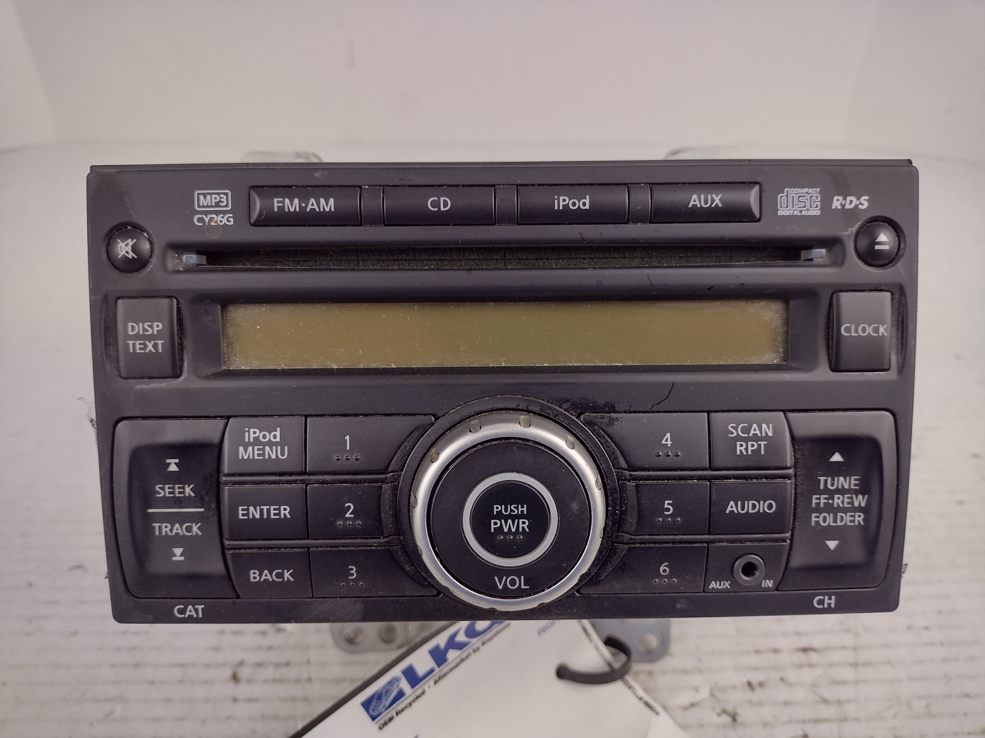Pre-Owned 11 12 13 14 15 Nissan Rogue AM FM CD Radio Receiver OEM - Verify Specific Vehicle Fitment In Description - (Good)