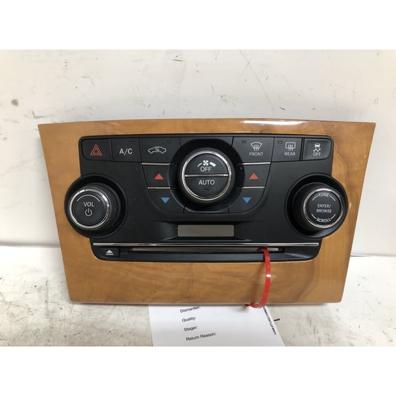 Pre-Owned 11-12 Chrysler 300 Heater AC Temperature Climate Control Face Plate OEM LKQ (Good)