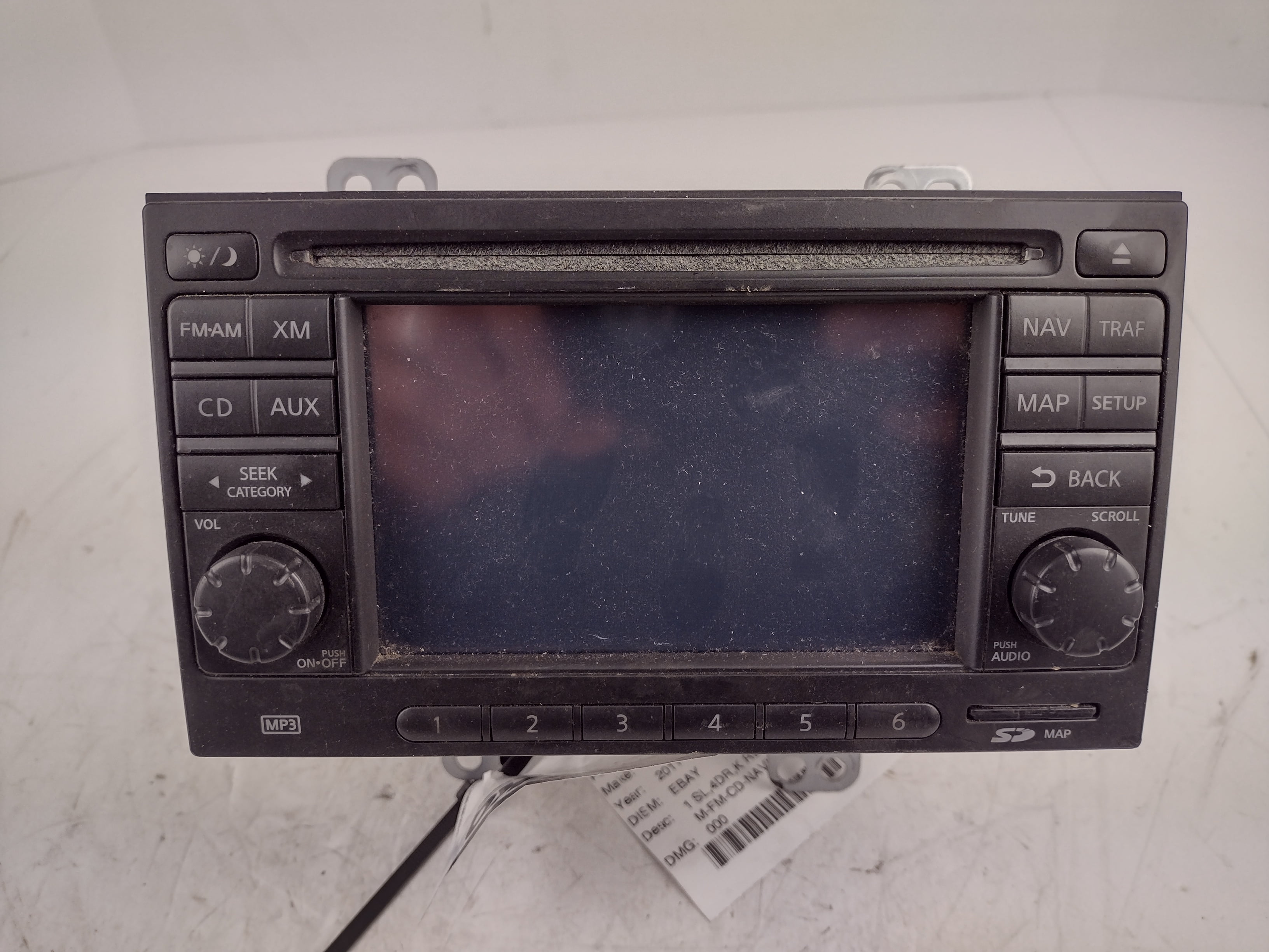 Pre-Owned 11 12 Nissan Rogue AM FM 6CD Navigation Radio Receiver OEM - Verify Specific Vehicle Fitment In Description - (Good)