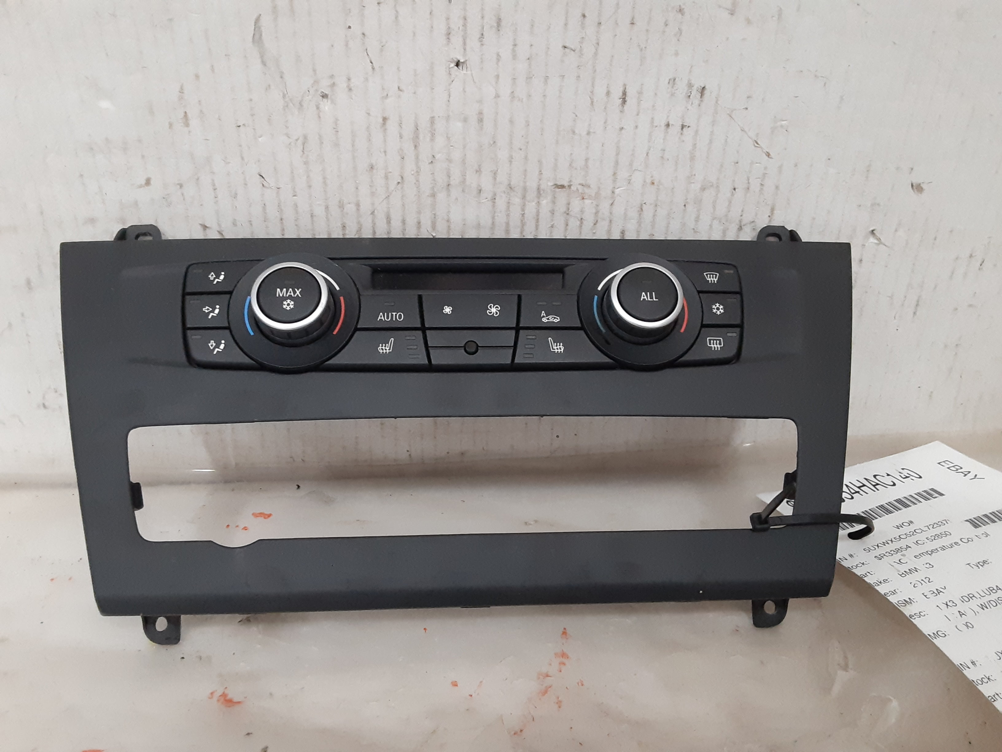 Pre-Owned 11-14 BMW X3 AC Heater Auto Temperature Control OEM - Verify Specific Vehicle Fitment In Description - (Good)