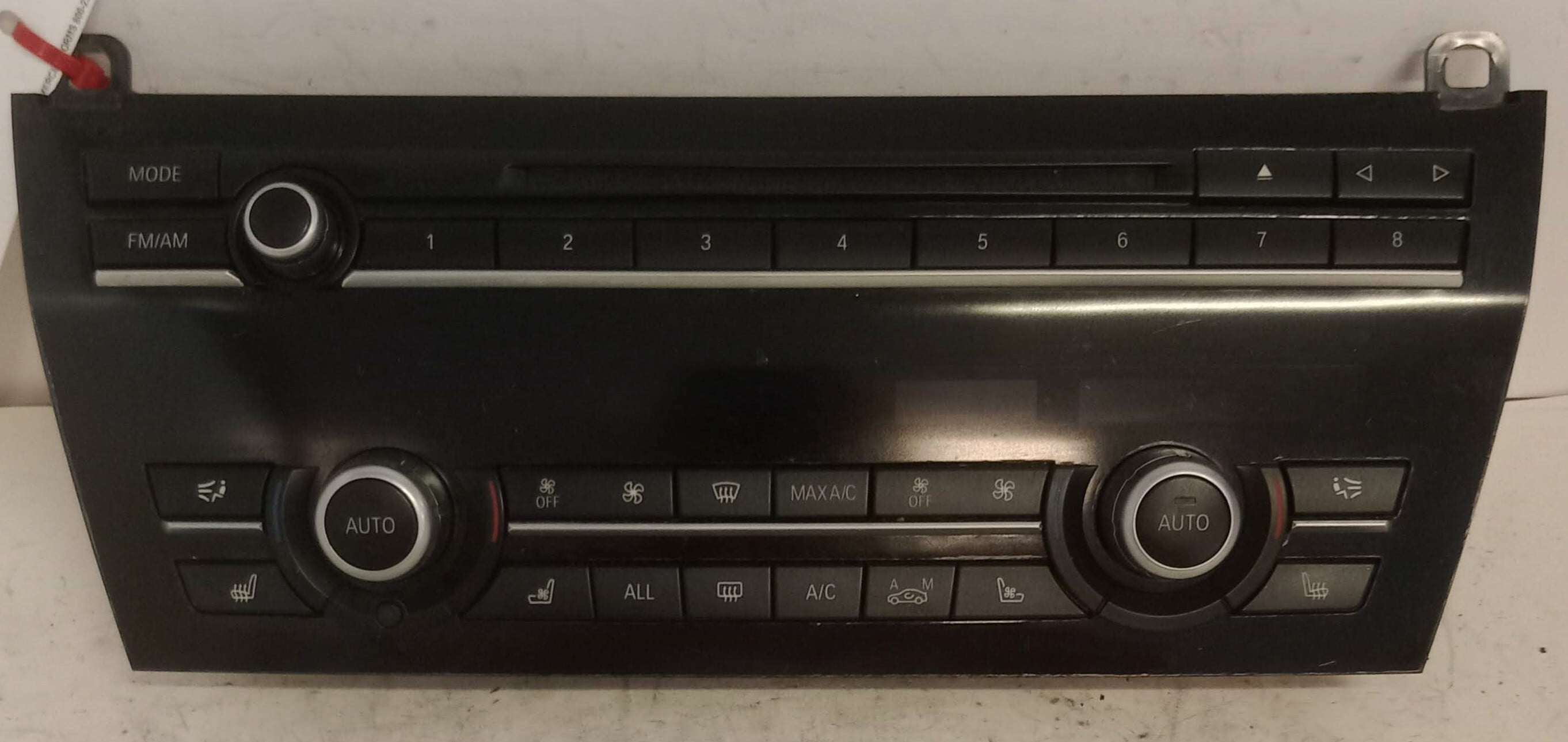 Pre-Owned 11-15 BMW 740i AM FM Radio Control Panel w/ Climate Controls OEM LKQ - Verify Specific Vehicle Fitment In Description - (Good)