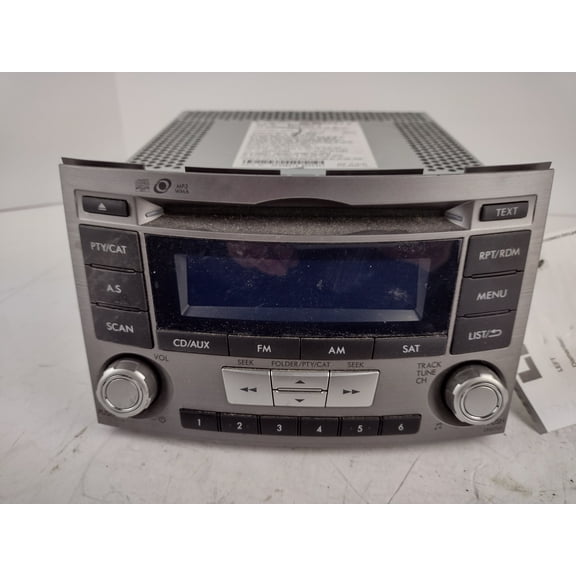 Pre-Owned 12 13 14 Subaru Legacy AM FM CD Radio Receiver OEM - Verify Specific Vehicle Fitment In Description - (Good)