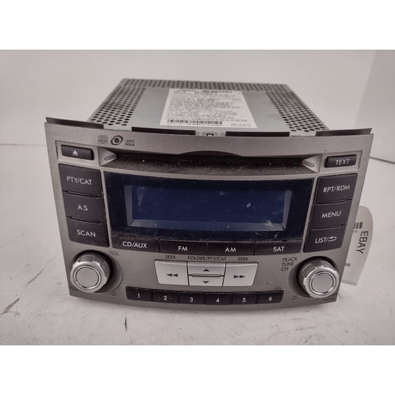 Pre-Owned 12 13 14 Subaru Legacy AM FM CD Radio Receiver OEM - Verify Specific Vehicle Fitment In Description - (Good)