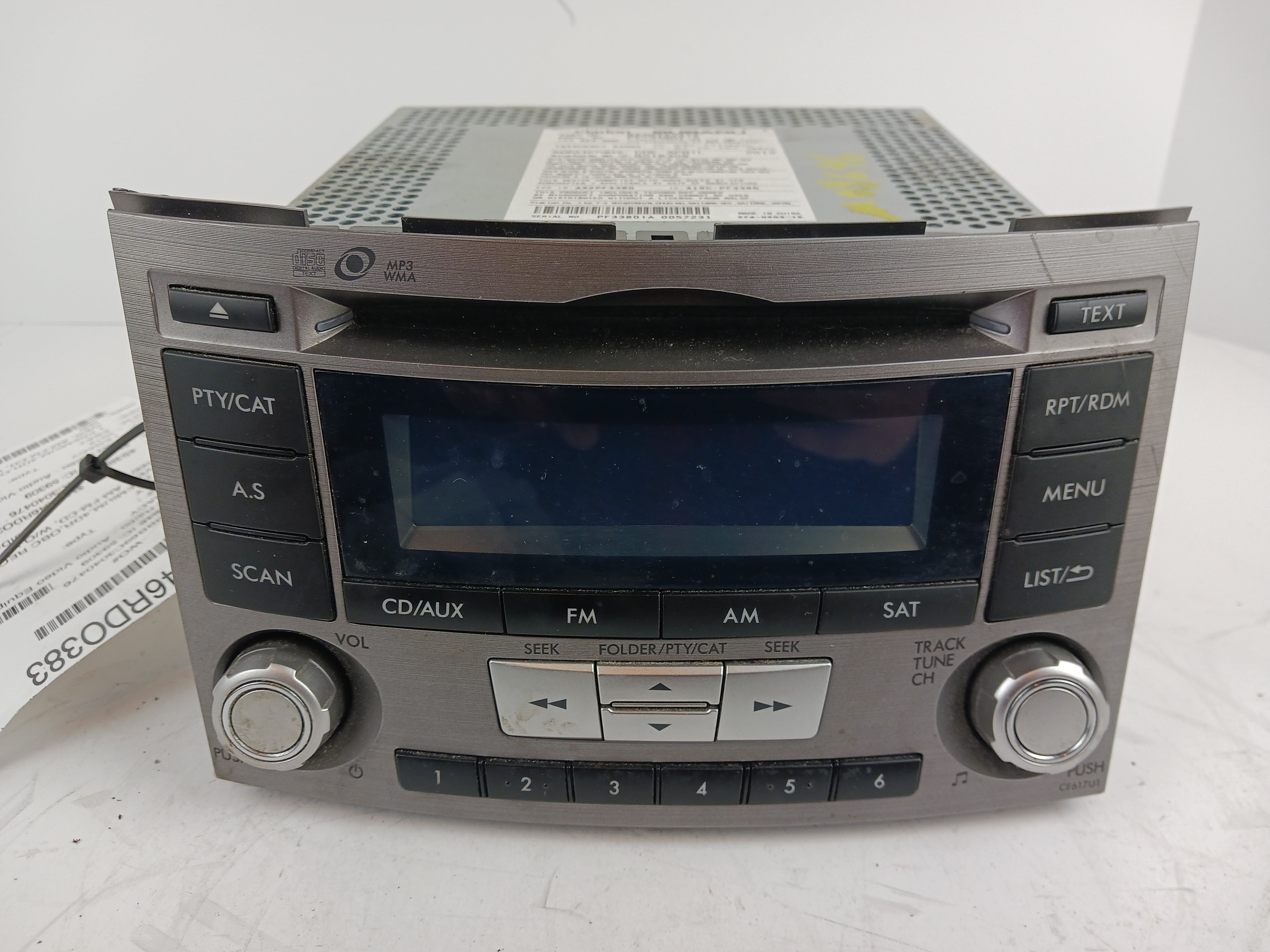 Pre-Owned 12 13 14 Subaru Legacy AM FM CD Radio Receiver OEM - Verify Specific Vehicle Fitment In Description - (Good)