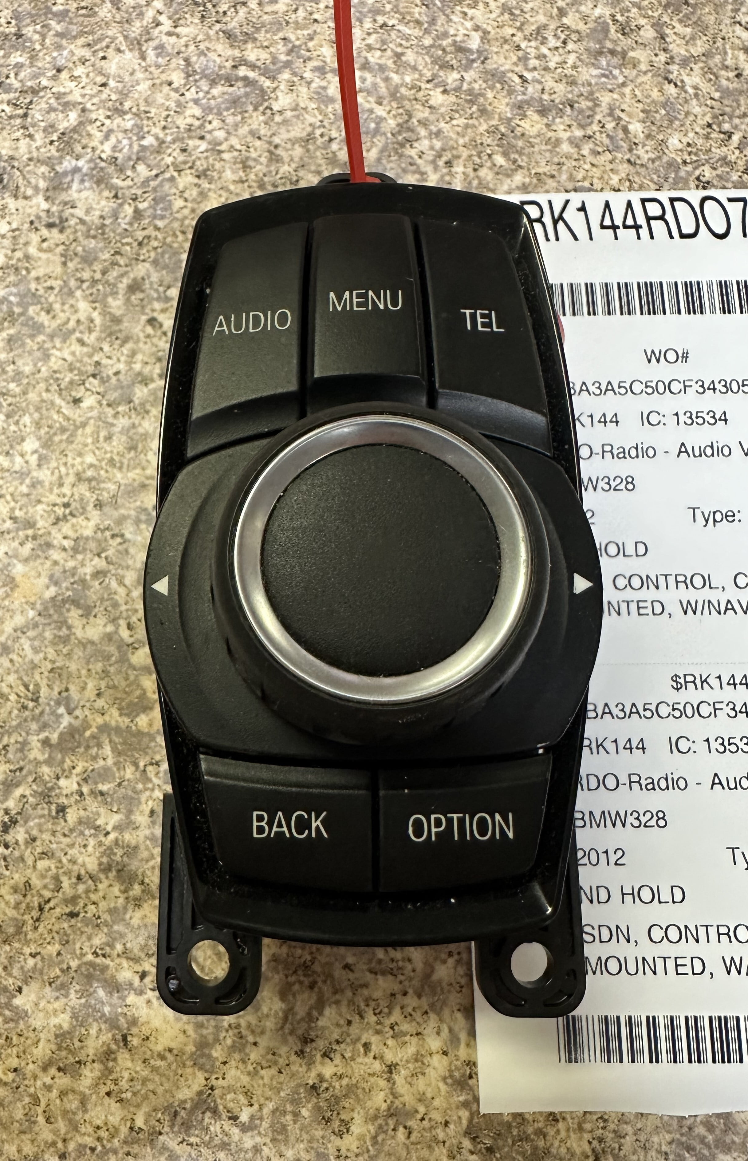 Pre-Owned 12-13 BMW 328i AM FM Radio Control Knob Console Mounted OEM LKQ - Verify Specific Vehicle Fitment In Description - (Good)
