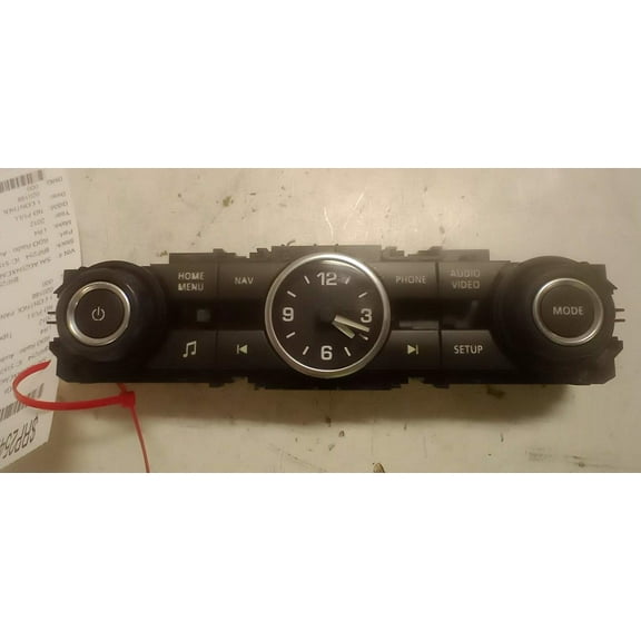Pre-Owned 12-13 Land Rover LR4 AM FM Radio Control Panel w/ Clock OEM LKQ - Verify Specific Vehicle Fitment In Description - (Good)