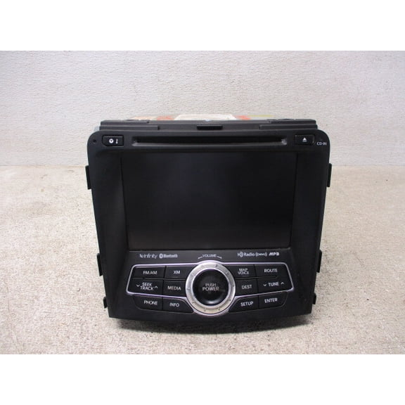 Pre-Owned 12 2012 Hyundai Sonata Bluetooth SAT Mp3 Radio Receiver OEM LKQ - Verify Specific Vehicle Fitment In Description - (Good)