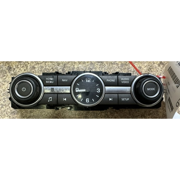 Pre-Owned 13-15 Land Rover LR2 AM FM Front Radio Control Panel w/ Clock OEM LKQ (Good)