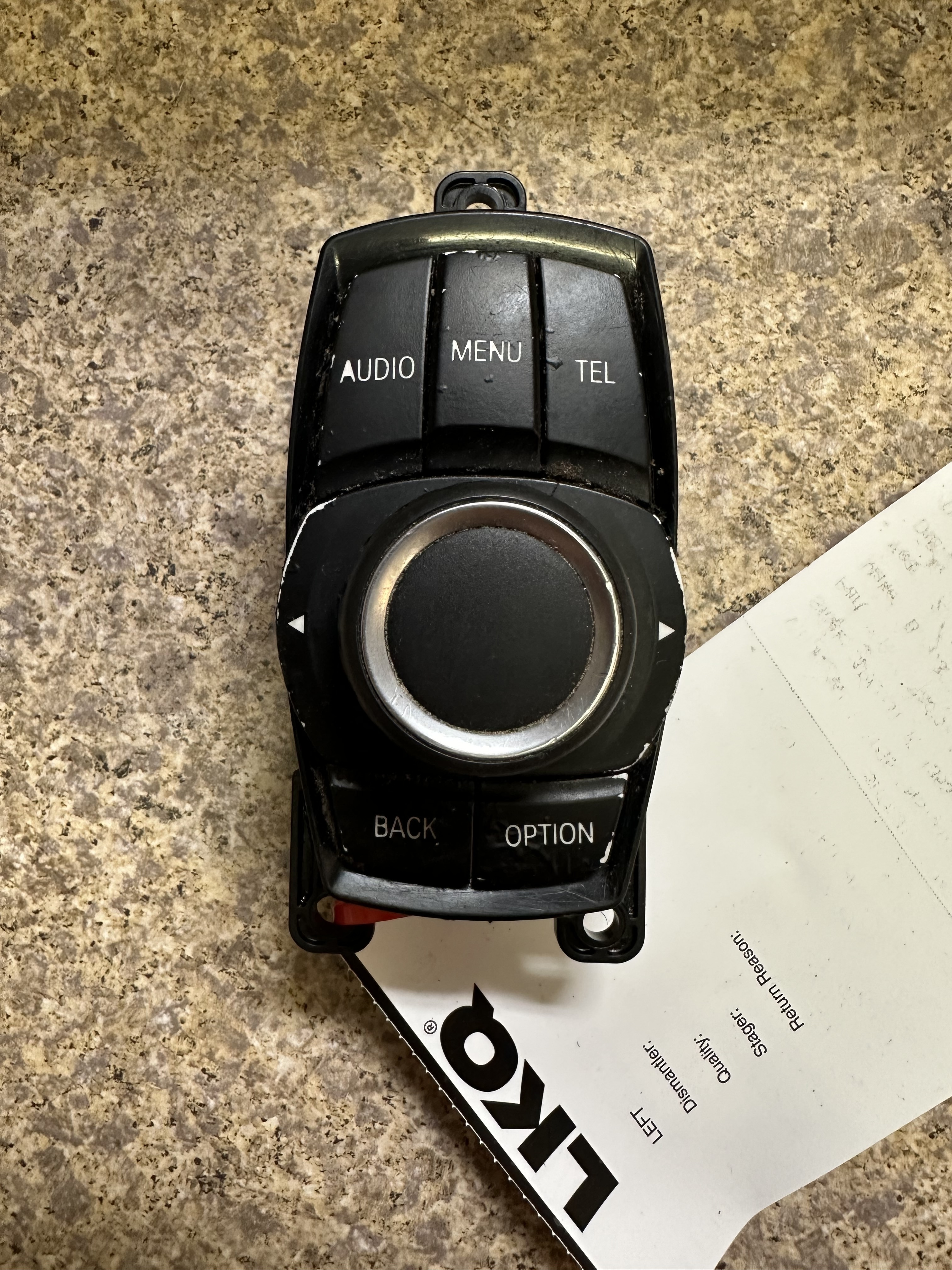 Pre-Owned 13-16 BMW 320i AM FM Radio Control Knob Console Mounted OEM LKQ - Verify Specific Vehicle Fitment In Description - (Good)