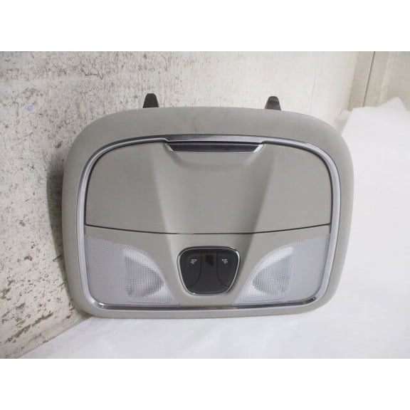 Pre-Owned 14 15 16 17 18 Jeep Cherokee Overhead Roof Console w/Lights OEM LKQ - Verify Specific Vehicle Fitment In Description - (Good)
