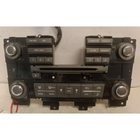 Pre-Owned 14-17 Infiniti QX80 AM FM Radio Control Panel w/ Climate Controls OEM LKQ (Good)