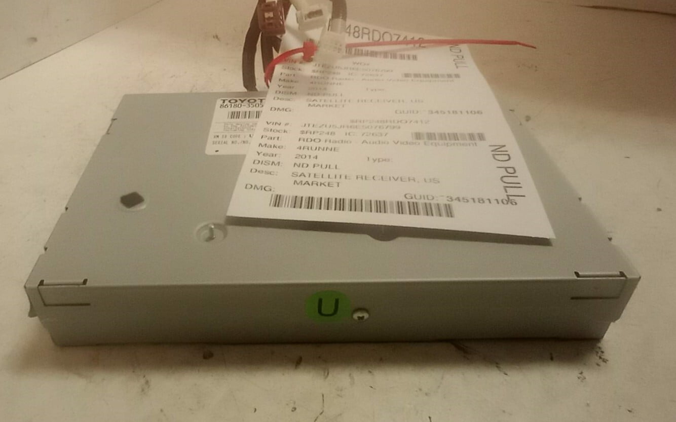 Pre-Owned 14-20 Toyota 4 Runner Satellite Receiver OEM LKQ - Verify Specific Vehicle Fitment In Description - (Good)