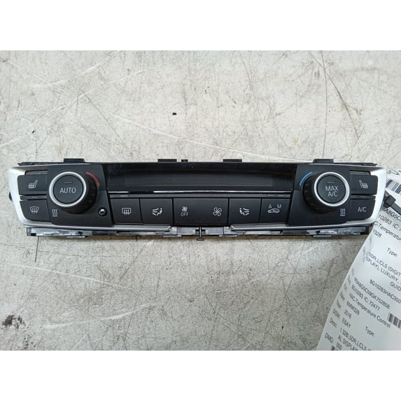 Pre-Owned 16 BMW 328 Series Temperature Control W/ Dual Zone Heated Seats OEM - Verify Specific Vehicle Fitment In Description - (Good)