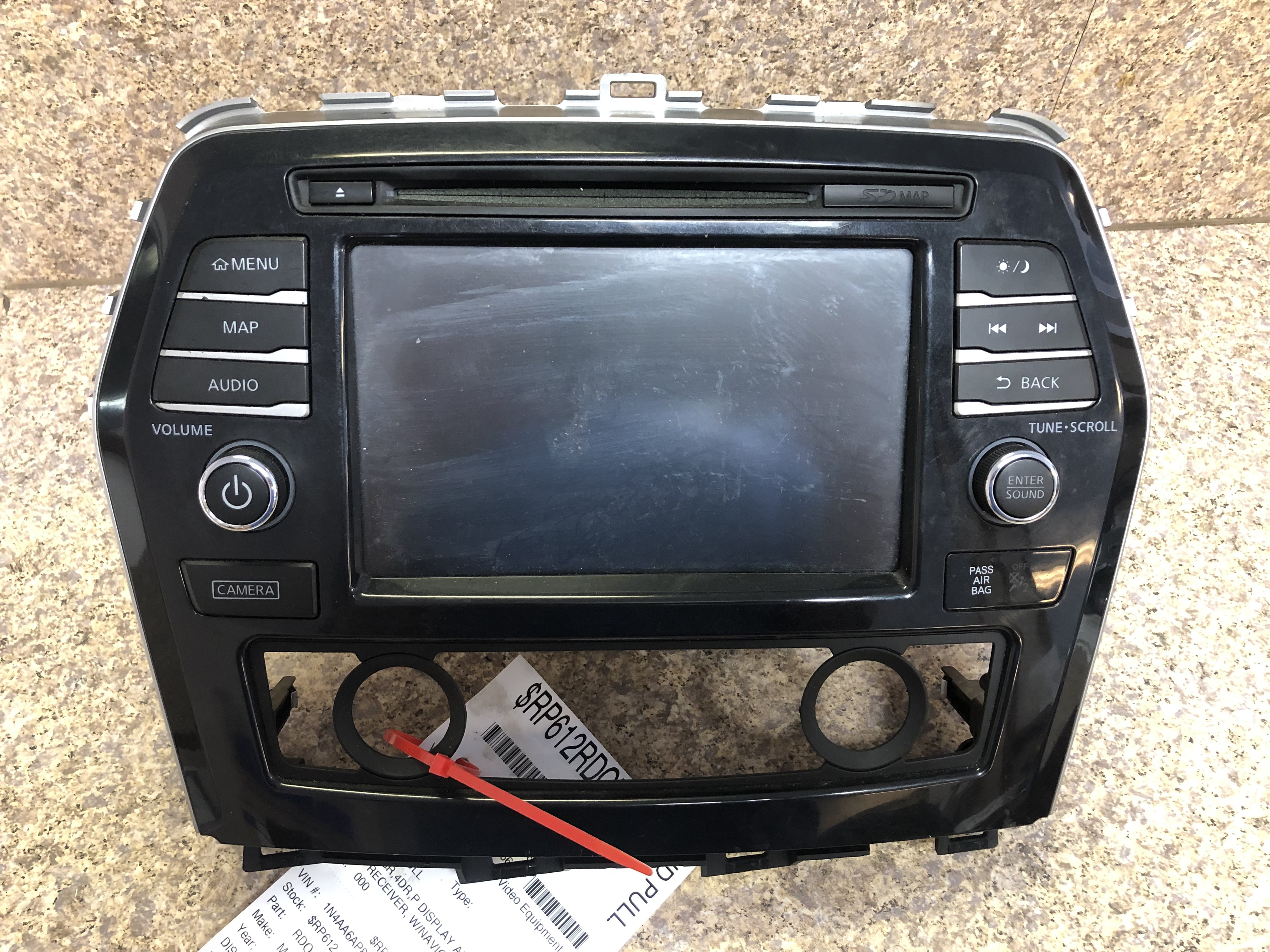 Pre-Owned 16 Nissan Maxima AM FM Radio Receiver w/ Navigation OEM LKQ - Verify Specific Vehicle Fitment In Description - (Good)