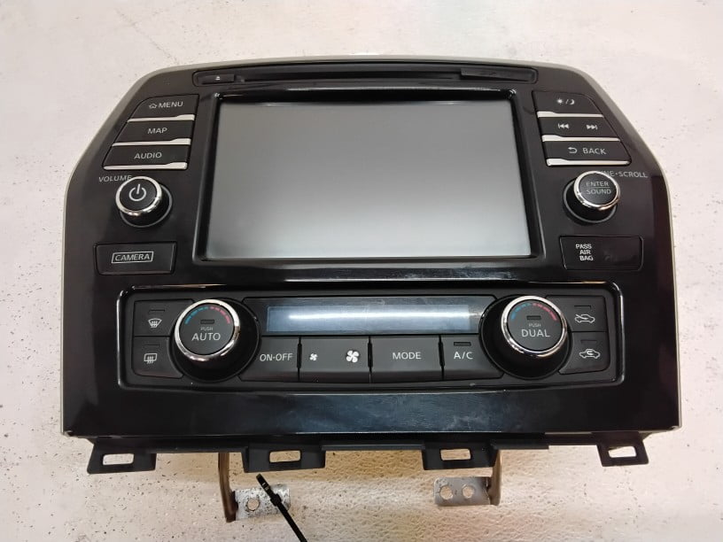 Pre-Owned 16 Nissan Maxima Navigation Radio & Display w/Temperature Control 259154RA1B OEM - Verify Specific Vehicle Fitment In Description - (Good)