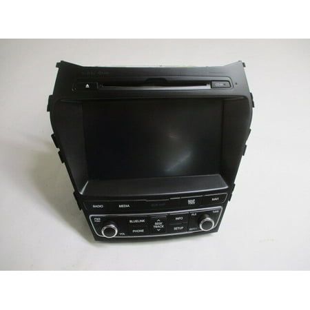 Pre-Owned 17 18 19 Hyundai Santa Fe Single Disc CD Satellite Navigation Radio OEM LKQ (Good)