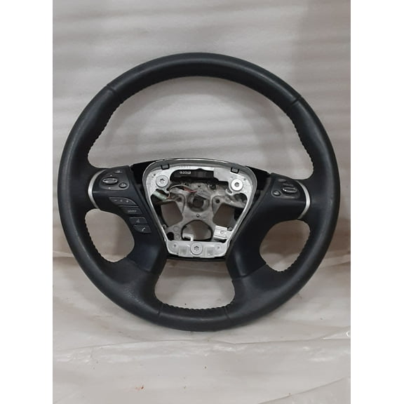 Pre-Owned 17 Nissan Parhfinder Black Leather Steering Wheel w/ Radio & Cruise Control OEM (Good)