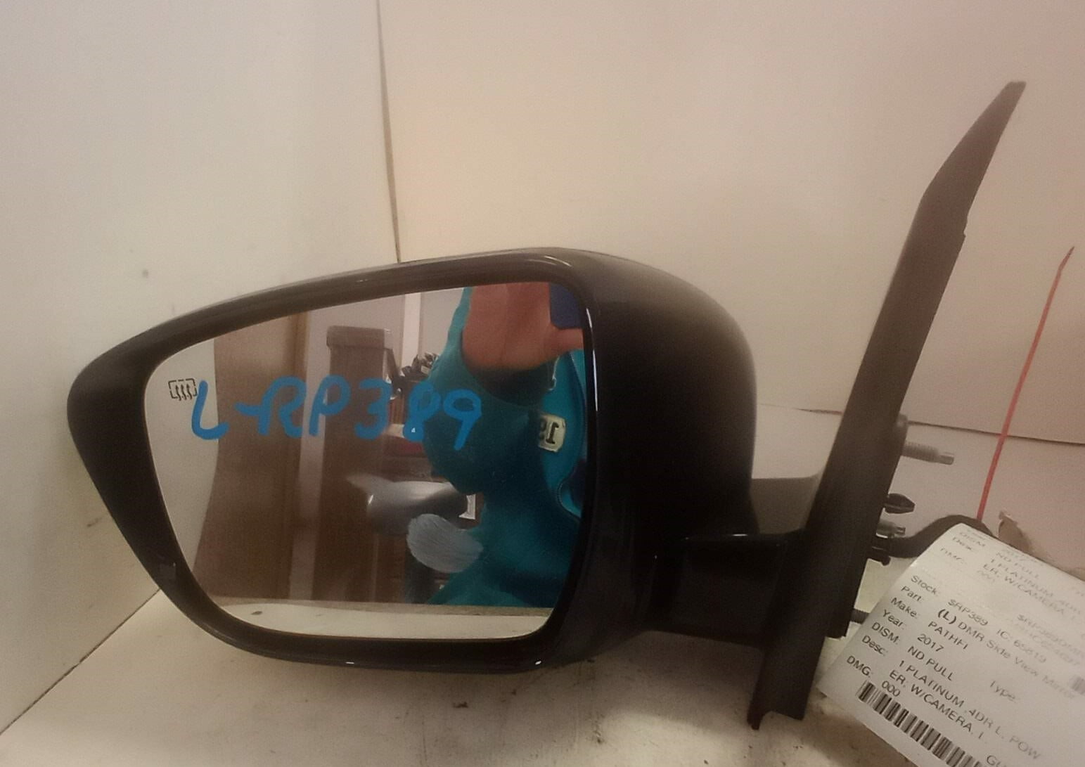 Pre-Owned 17 Nissan Pathfinder LH Driver Side View Door Mirror OEM LKQ (Good)