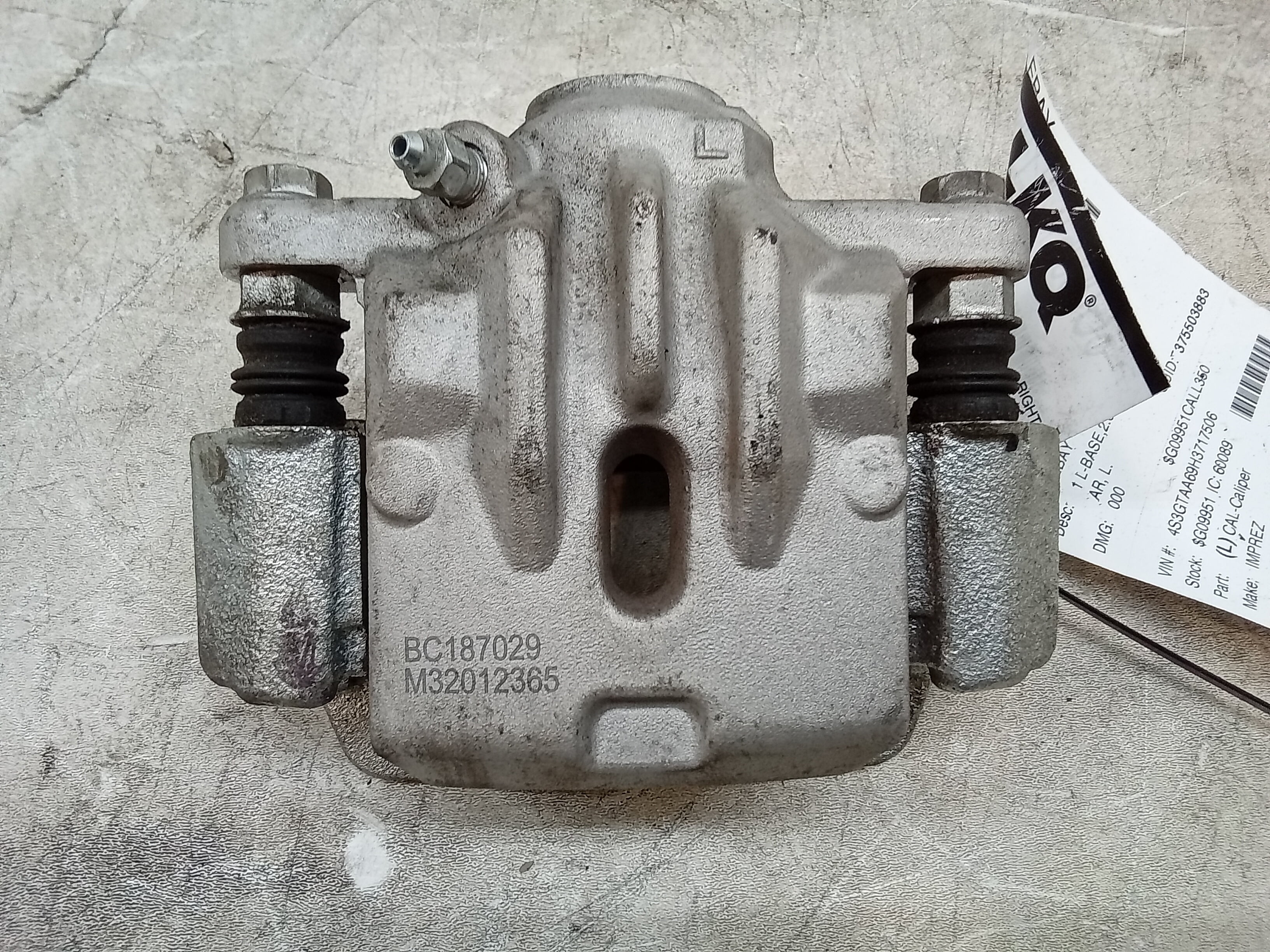 Pre-Owned 17 Subaru Impreza Left Driver Side Rear Caliper OEM - Verify Specific Vehicle Fitment In Description - (Good)