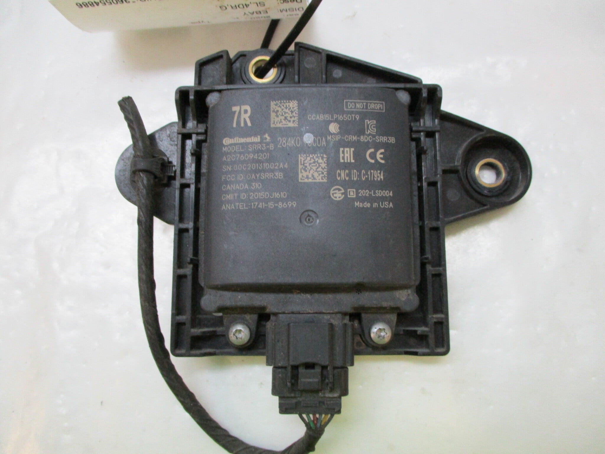 Pre-Owned 18 19 20 Nissan Murano RH Blind Spot Monitor Sensor w/ Bracket OEM SRR3-B 5AACF (Good)