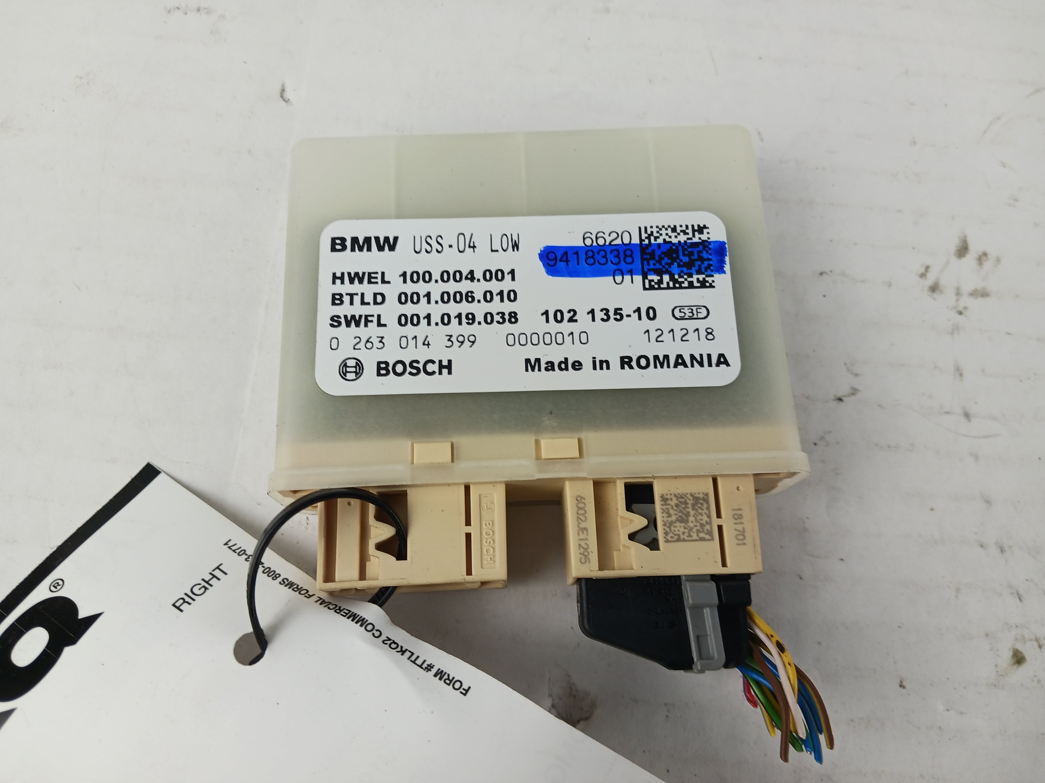 Pre-Owned 19 20 21 BMW 330i Fuel Pump Control Module OEM (Good)