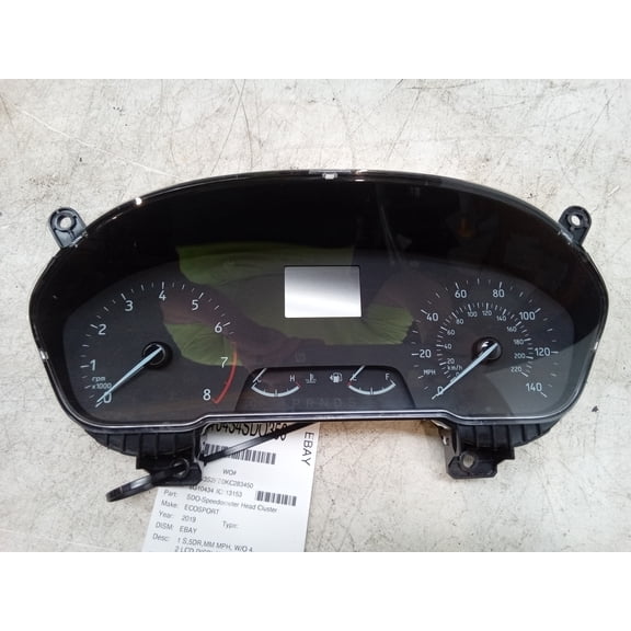 Pre-Owned 19 20 Ford Ecosport Speedometer Head Cluster 76K OEM - Verify Specific Vehicle Fitment In Description - (Good)