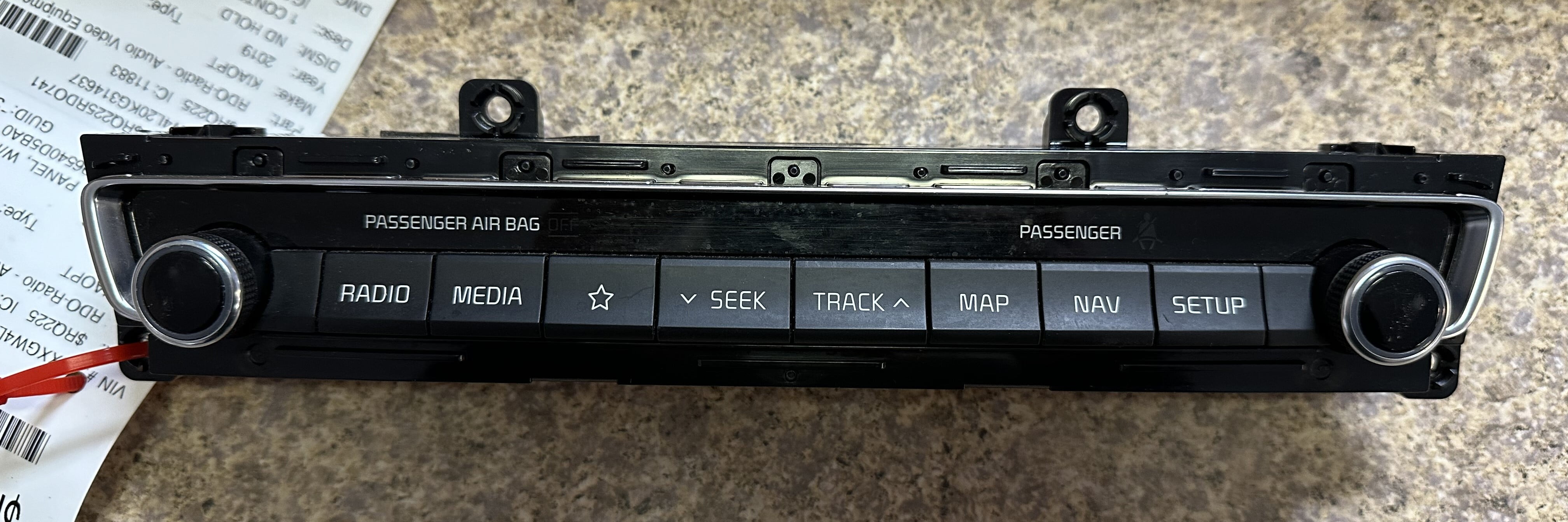 Pre-Owned 19 Kia Optima AM FM Radio Control Panel w/ Navigation OEM LKQ - Verify Specific Vehicle Fitment In Description - (Good)
