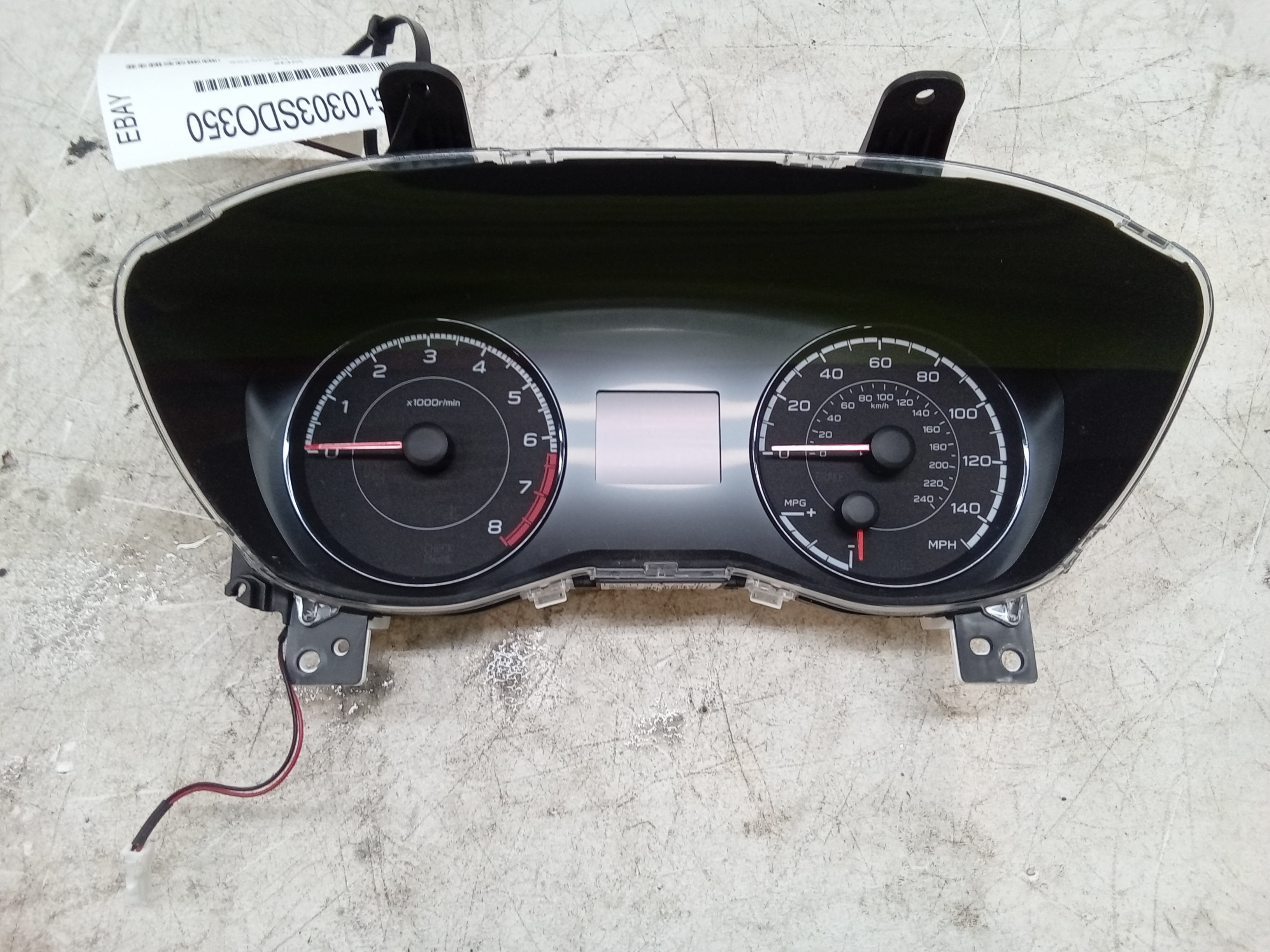 Pre-Owned 19 Subaru XV Crosstrek Speedometer Head Cluster 68K OEM - Verify Specific Vehicle Fitment In Description - (Good)
