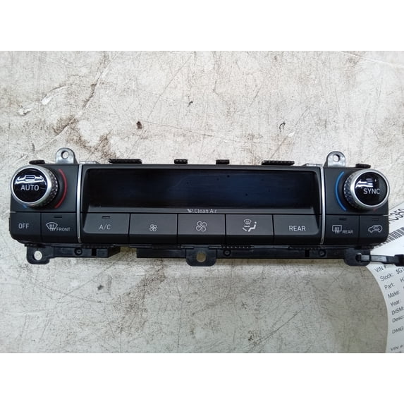 Pre-Owned 20 Hyundai Palisade Temperature Control W/ Dual Zone OEM - Verify Specific Vehicle Fitment In Description - (Good)